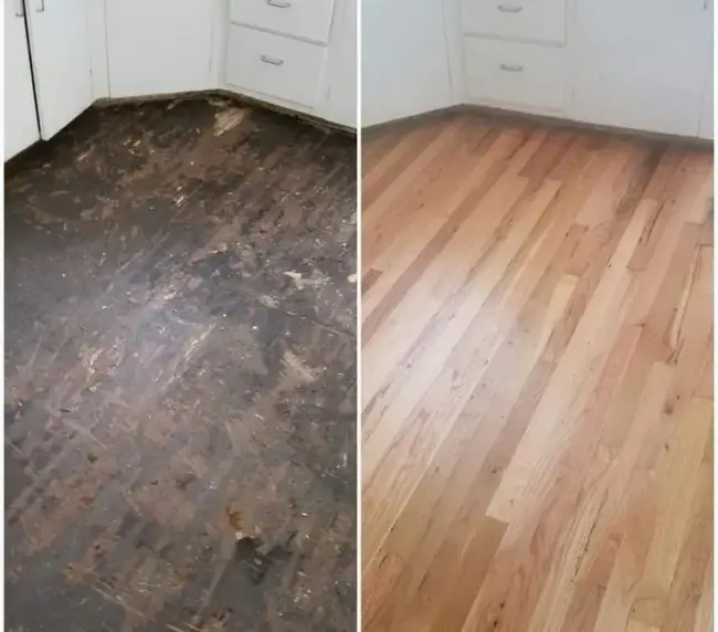 Koka Grīdas Atjaunošana klusajā centrā